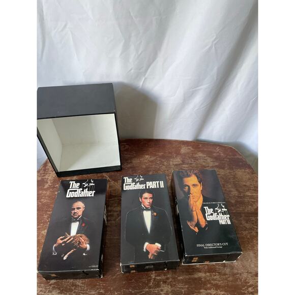 The Godfather Trilogy VHS Box Set Parts I II III Paramount - Picture 5 of 7